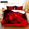 Floral Bedding Set 3D Printed Spring Fragrant Flowers Skin-Friendly King Queen Size Duvet Cover Set With Pillowcase For Girls