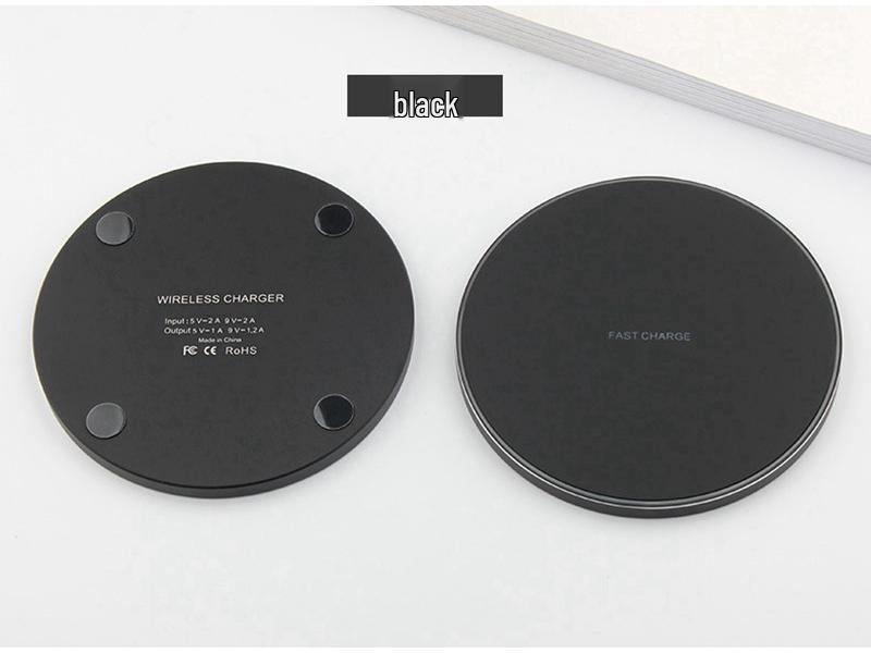 15W runder Qi-Wireless-Charger für Apple & Samsung Handys