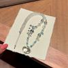 Handmade Natural White Quartz Topaz Heart Pendant Necklace Women Minimalist Chic Fashion Jewelry