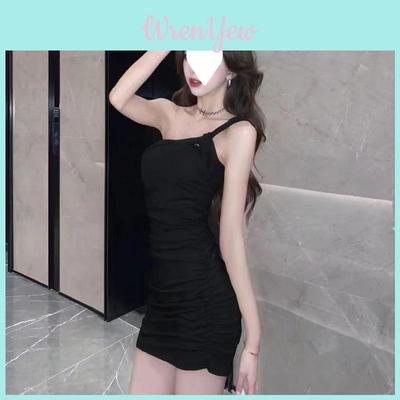 Street Style Short Bodycon Dress With Sleeveless Design For Summer Wear