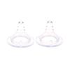 2Pcs Baby Silicone Wide Neck Soft Teats Nipple Circle Hole S/M/L Size Cross Hole Baby Bottles Natural Flow Nipples