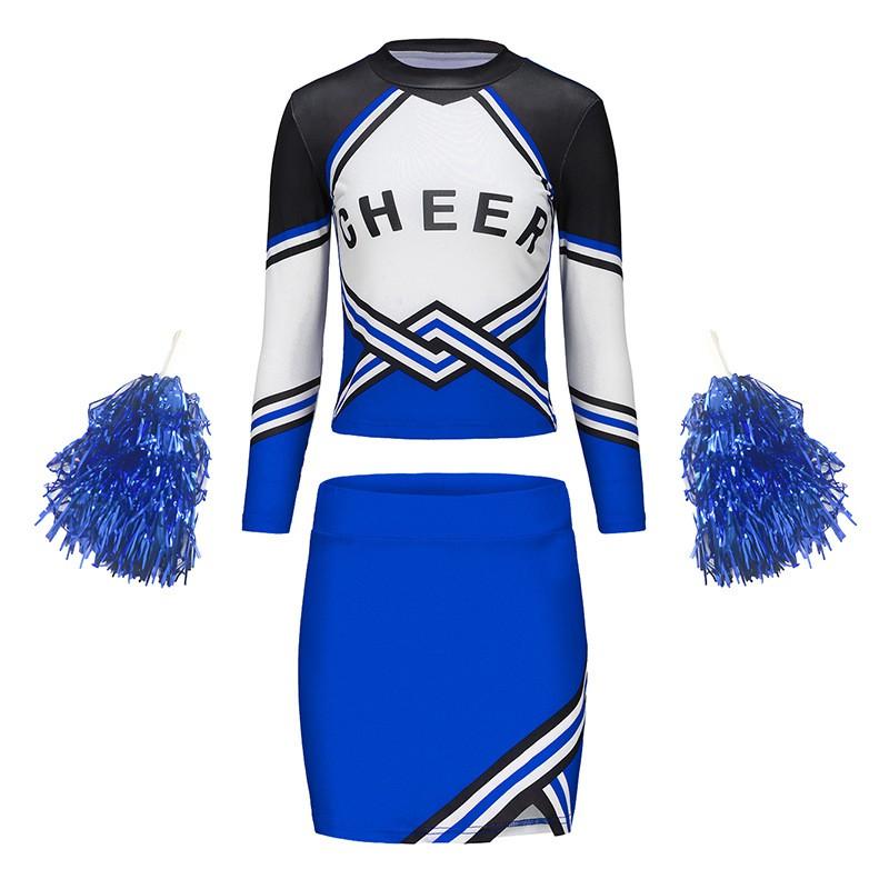 Womens Cheerleading Skirts School Style Performance Outfits Sports Competitions Stage Shows