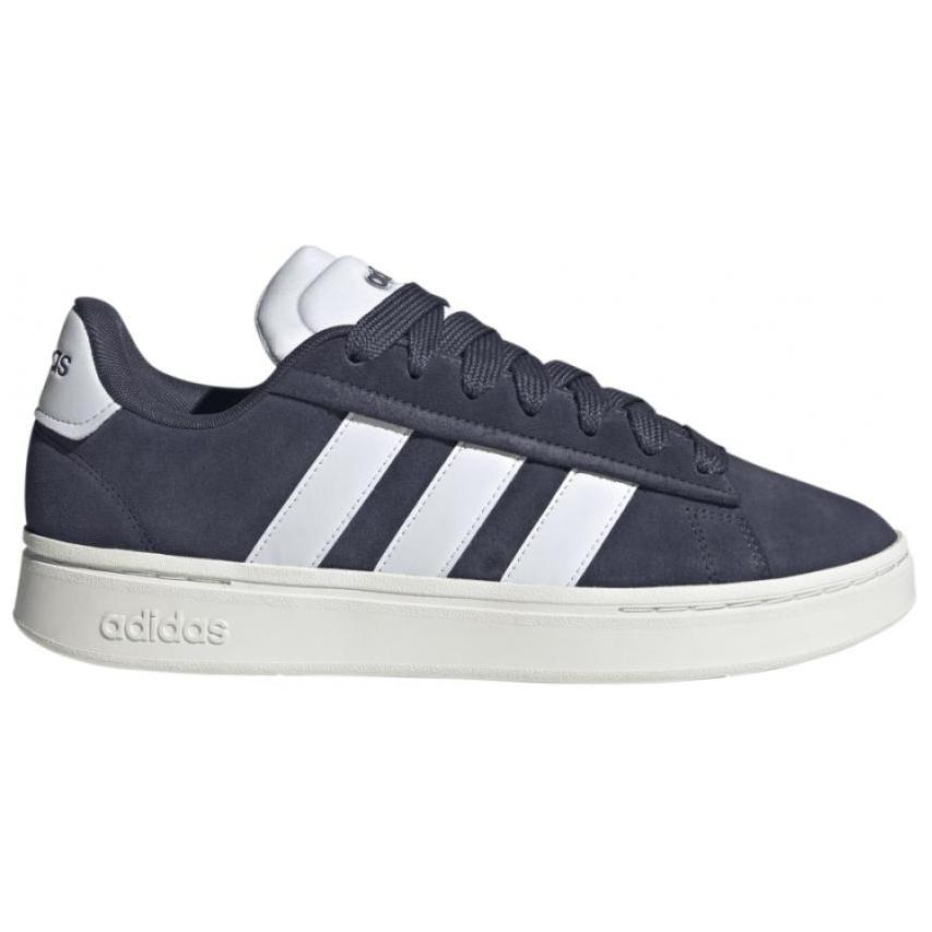 Adidas Grand Court Comfortable Versatile Non-Slip Durable Low-Top Sneakers Unisex Sneakers Blue JH7233