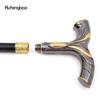 Golden Black Flowing Lines Luxury Fashion Cosplay Walking Stick Party Decorative Cane Elegant Crosier Knob Walking Stick 92cm