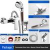 TLXT Bathroom Mixer Faucet and Pressurized Shower Set