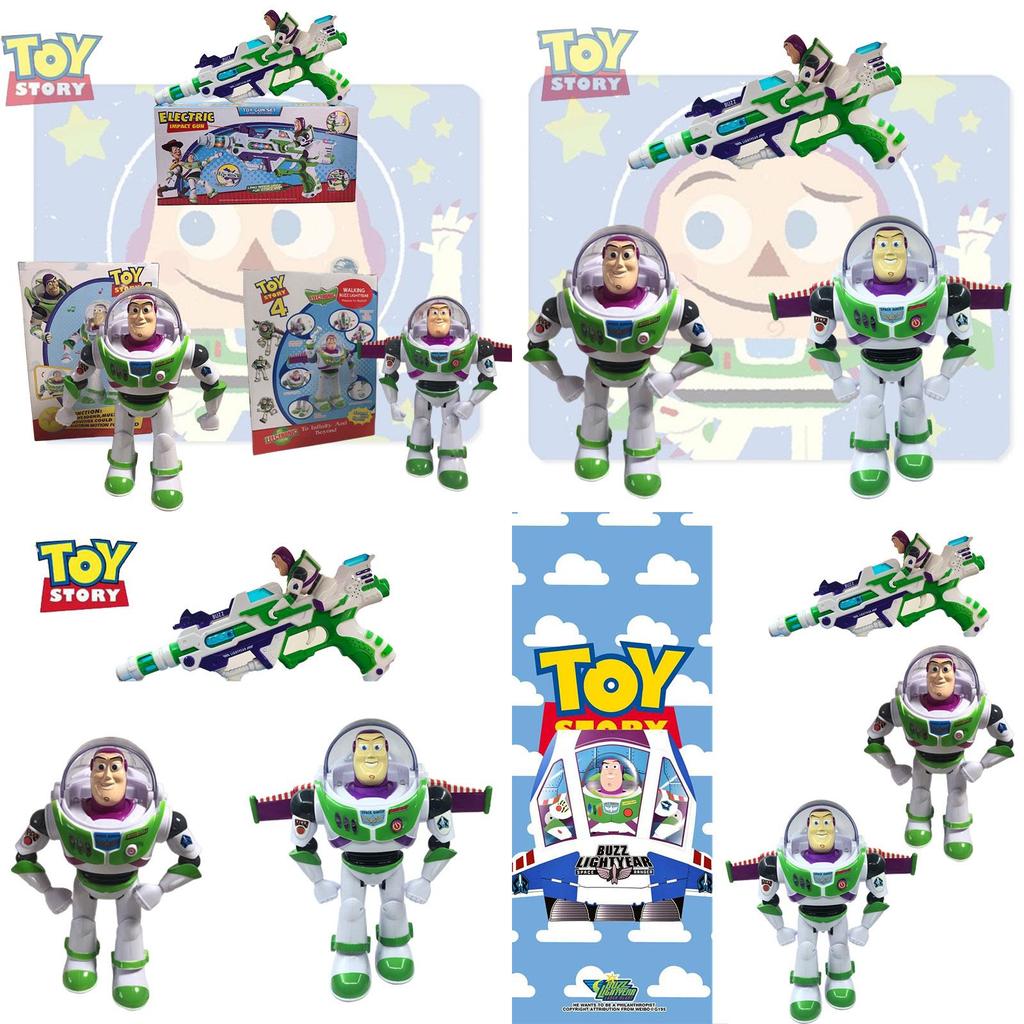 Interactive Buzz Lightyear Toy Story 4 Action Figure With Sound And Walking Features