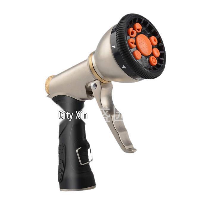 Zinc Alloy 9-Function High-Pressure Metal Spray Gun for Car Wash & Garden Hose