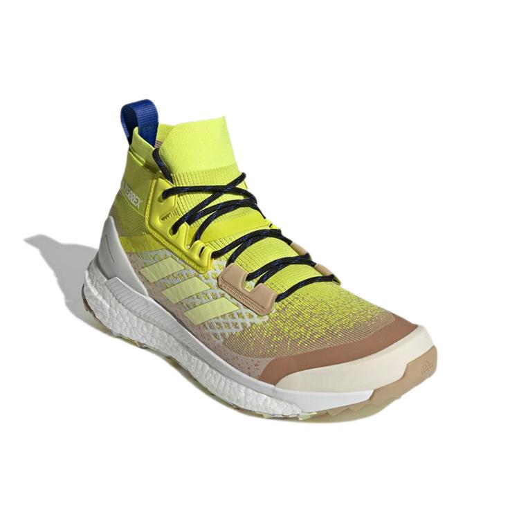 Neue Adidas Terrex Free Hiker Primeblue Beigeton Pulse Yellow FZ3627
