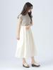 Beams Heart Jacquard Combination One Size Women's Dress, Beige,
