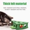 Cat Scratch Puzzle Enrichment Box Felt Scratching Fun Interactive Pet Accessory With Bell Balls Cat Enrichment Toys For Play