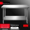 Double-Layer 304 Stainless Steel Kitchen Workbench