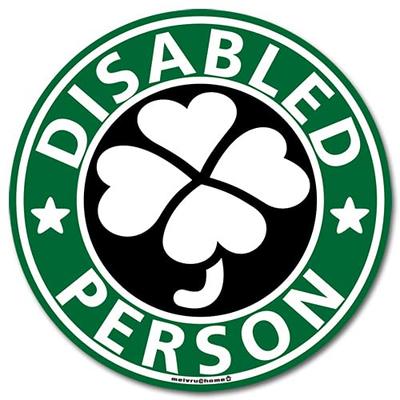 [Magnet] Clover Mark Disabled Mark Magnet Sticker/Welfare Vehicle Wheelchair Wheelchair