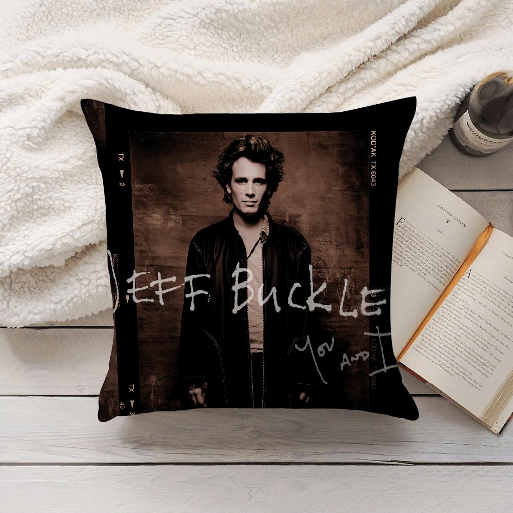 Singer Jeff Buckley Pillow Case Home Decoration Cushion Cover Suitable For Bedroom Car Office Sofa