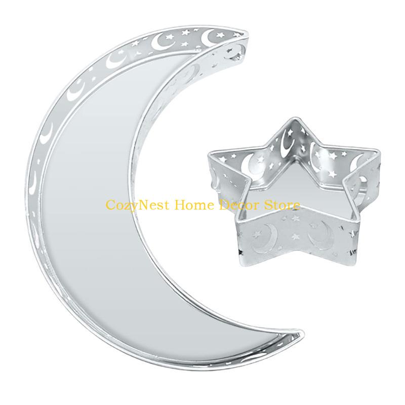 92MF Ramadan Eids Mubarak Mond und Sterne Snackschale Obstschale für Heimdekoration und besondere Anlässe