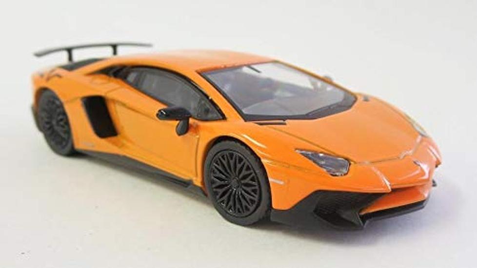Bunka Original Scale Mini Car Series Lamborghini Aventador SV Orange Produit fini 1/64