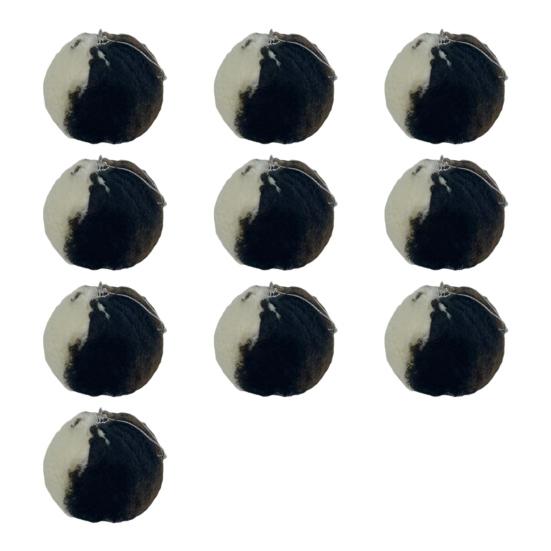 

10 шт. Рождественский шар с рисунком коровы, украшения из искусственного меха, подвесное украшение в виде коровы, плюш