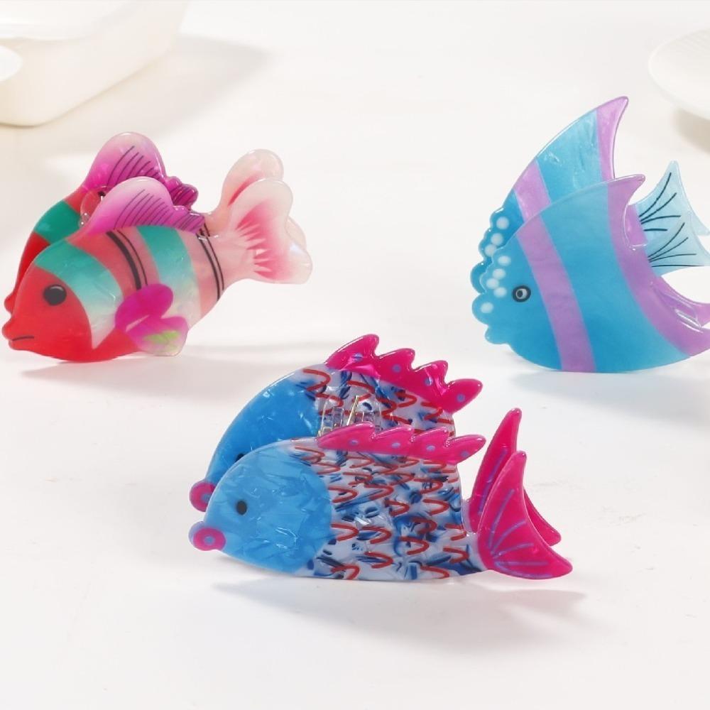 Animal PVC Claw Clip Non-slip Large Shark Clip Cute Fish Hair Claw Daily