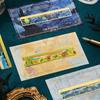 1 Pack Retro Painting Metal Hollow Bookmark Creative Hot Stamping Ruler Bookmark Best Gift Writing Materials Supplies for Writer Frie Practical Use