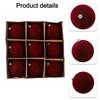 9pcs 10cm Christmas Ball Ornaments Xmas Tree Hanging Velvet Cloth Decorative Balls Home Party Christmas Tree Decor New Year
