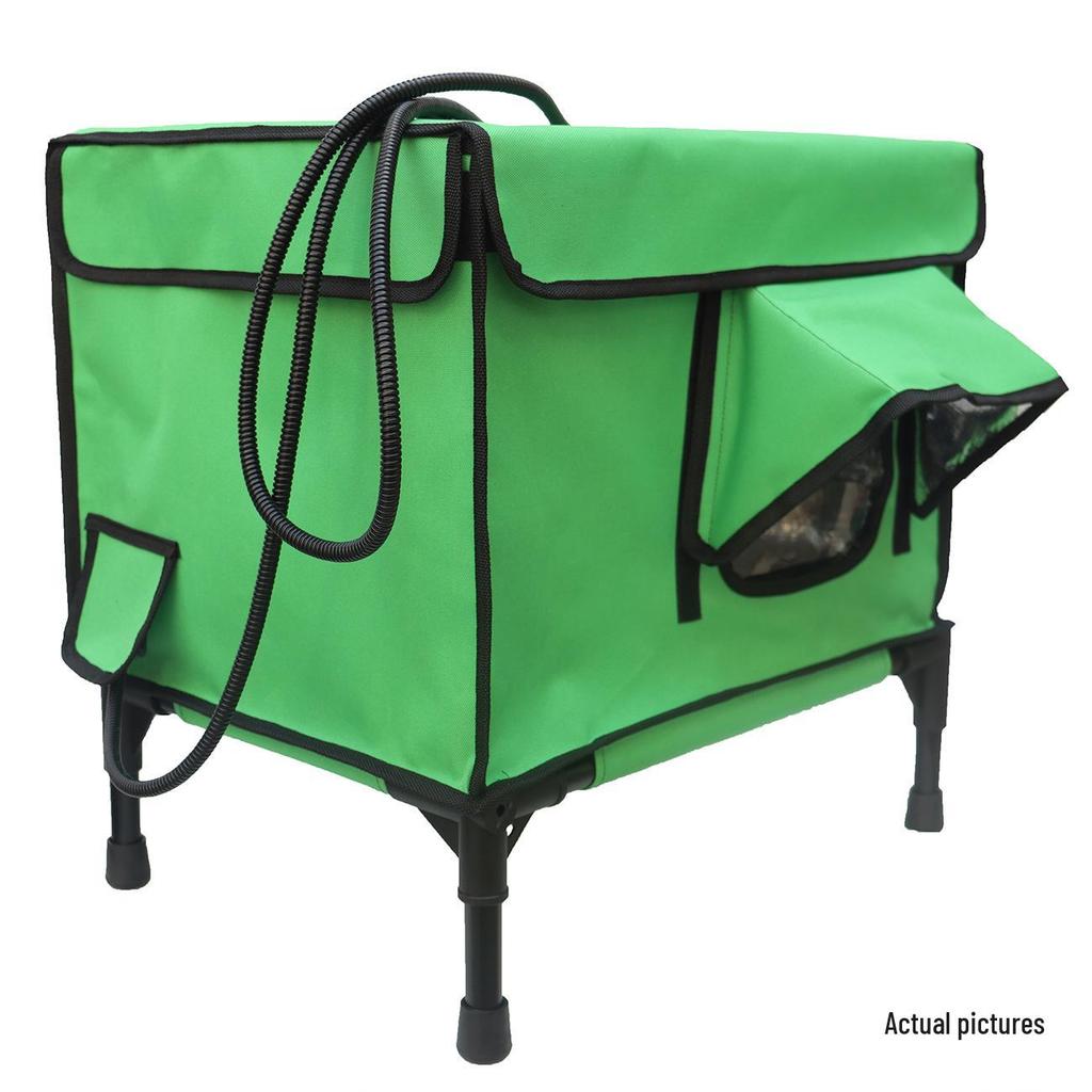 Waterproof Heated Cat Bed & Foldable Cage - Outdoor Birthing Room & Warming Retreat