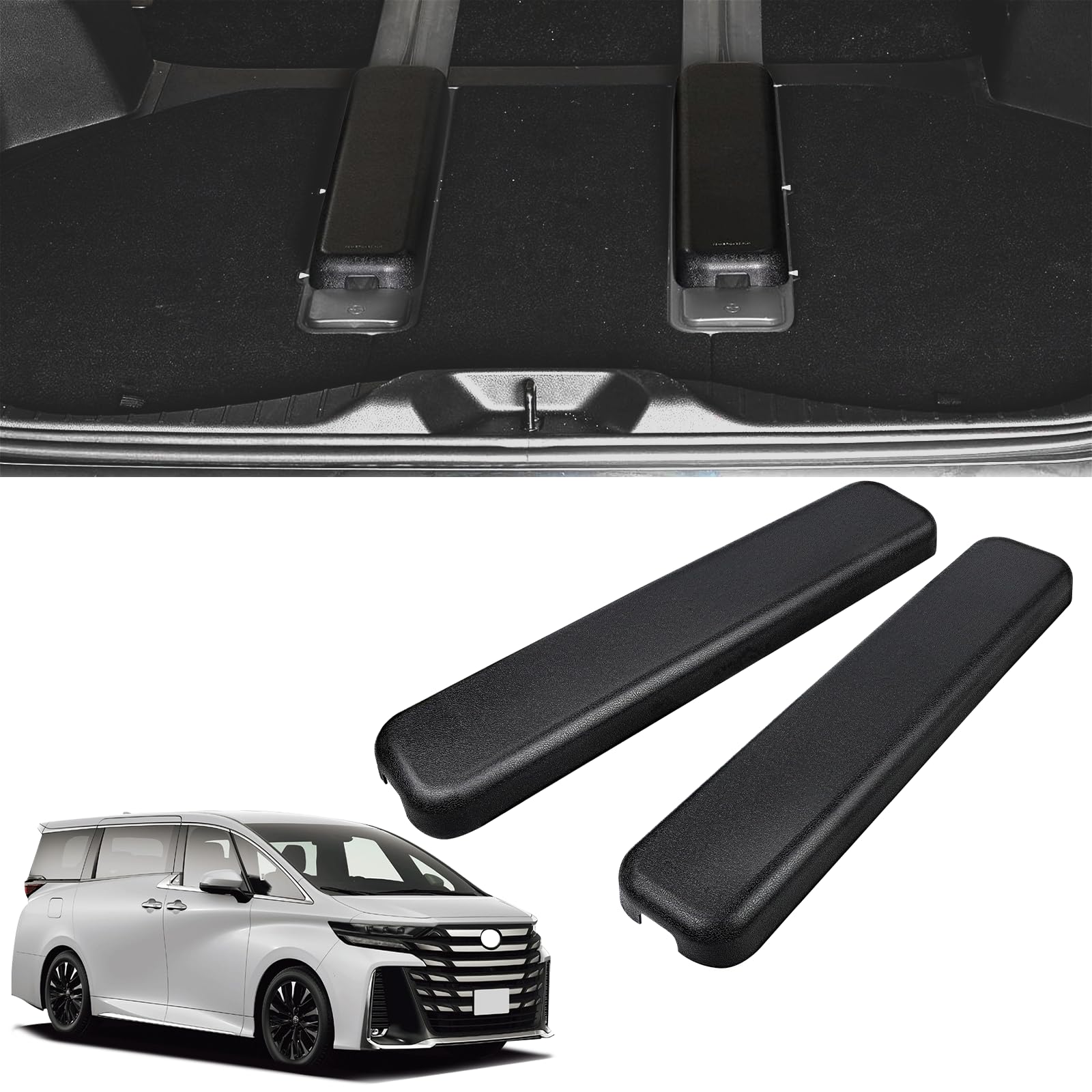 

SANQUUQOO Новая накладка на направляющие для Alphard 40-й серии, Аксессуары для Vellfire 40-й серии, Защита от царапин, Накладка на направляющие сидений Vellfire 40-й серии, 3-й ряд, Защита от пятен