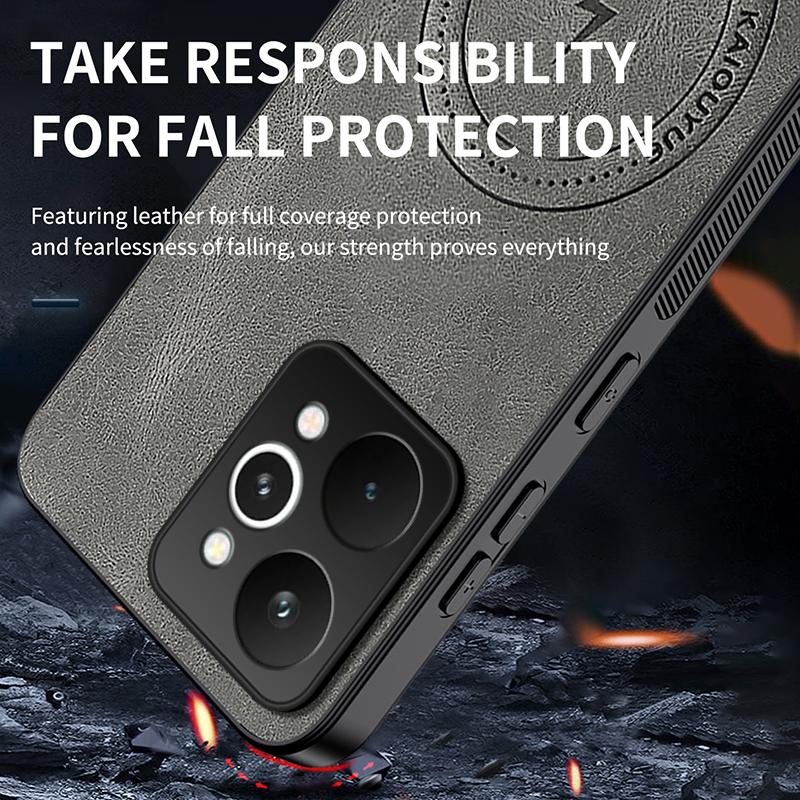 Case for Realme 15 5G Luxury Sheep Skin Magnetic Magsafe Wireless Charging Matte Cover for Realme 15pro Anti-drop Protect Bumper