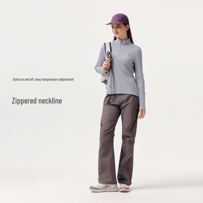 Tanbol Women's Semi-High Collar Wool Blend Sweatshirt