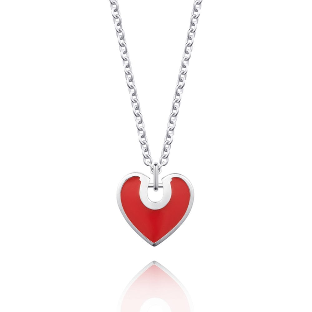 [Stonehenge]] Luv-It Silver Heart Necklace H0179