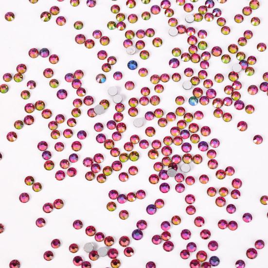 1 Pack White AB DIY Flatback Rhinestones Glitter for Nail Art Phone Case Decor