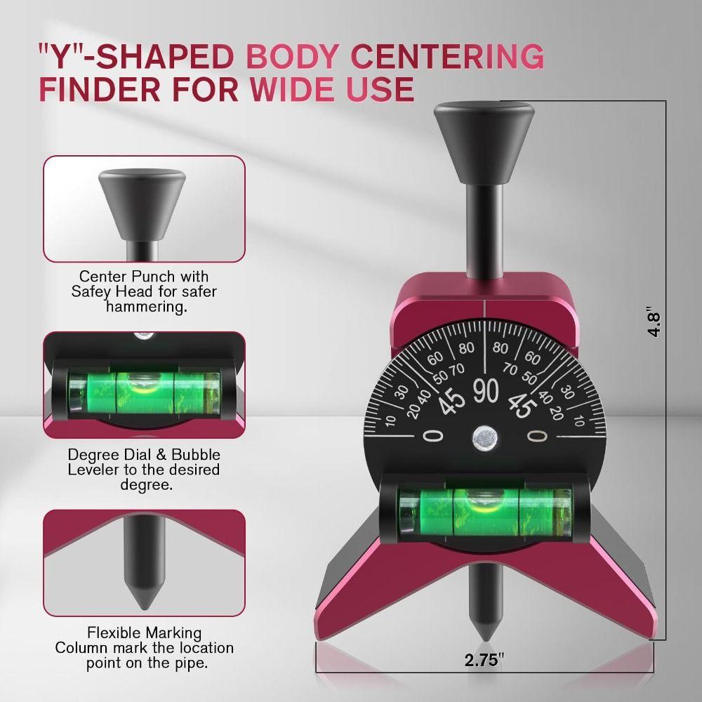 Hochgenauer Rohrmittenkörner Magnetische Verbindung Rohrmarkierer Rohrmittenfinder Rohrfitting
