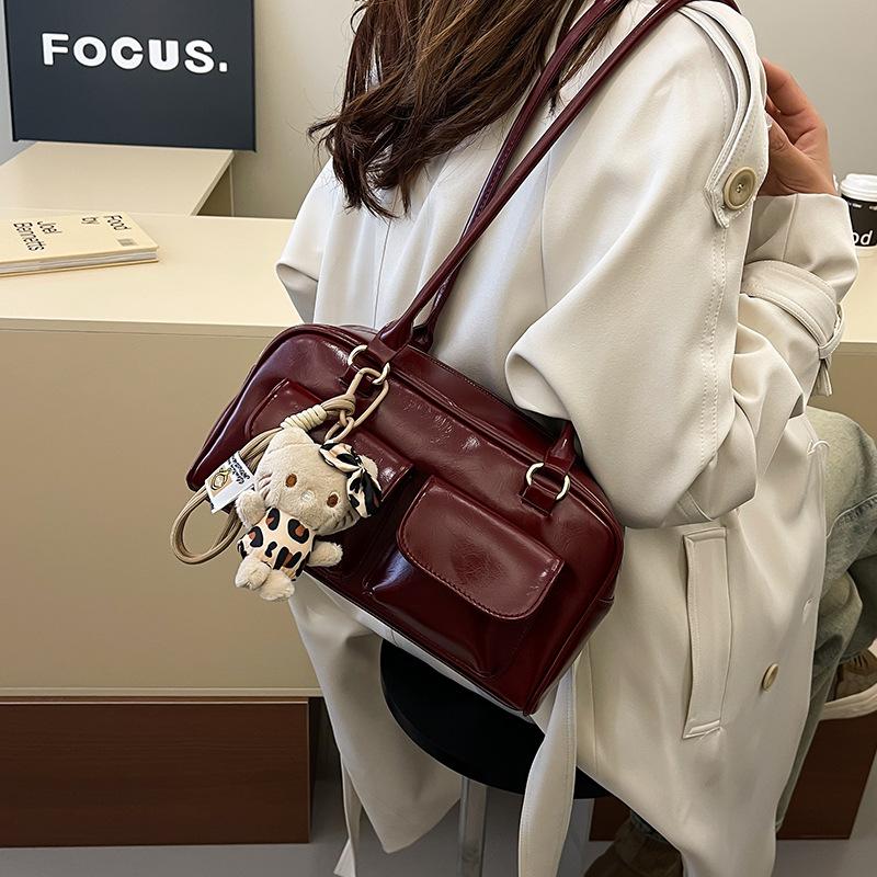 Nischen-Pendler-Achselhöhlen-Kissen-Tasche Damen neu Maillard Retro High-End-Mode vielseitige Schultertasche