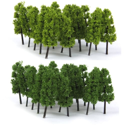 [Generic] 20 Pagoda Tree Model Trees for Railway Model Dioramas and Miniature Gardens