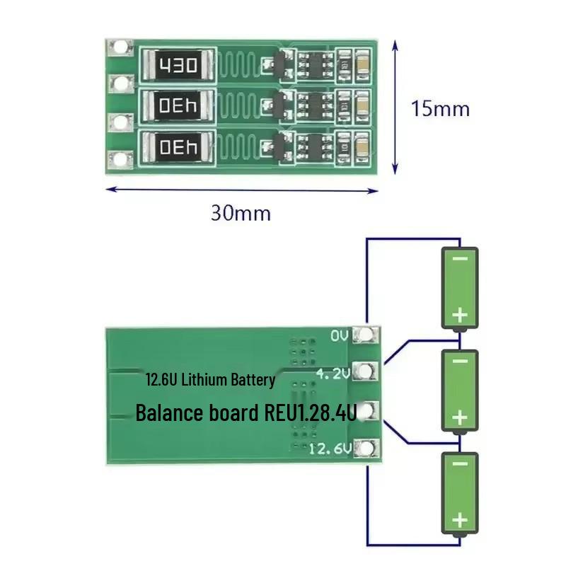 8.4/12.6/16.8V 18650 Series Polymer Lithium Battery Balance Board with 100mA Current