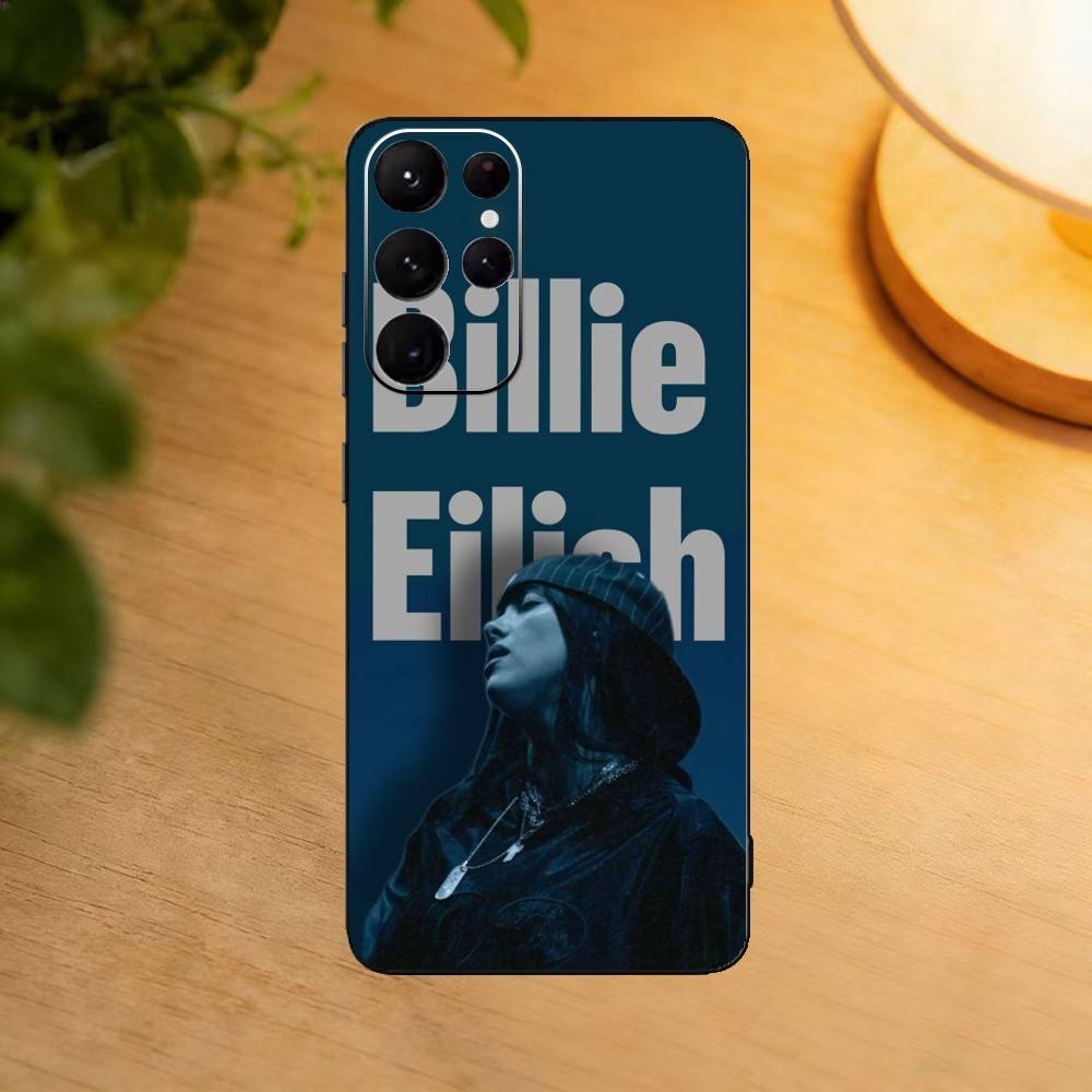 Famous S-Singer B-Billie Eilish Phone Case For Samsung S25,S24,S21,S22,S23,S30,Ultra,S20,Plus,Fe,Lite Black Shell