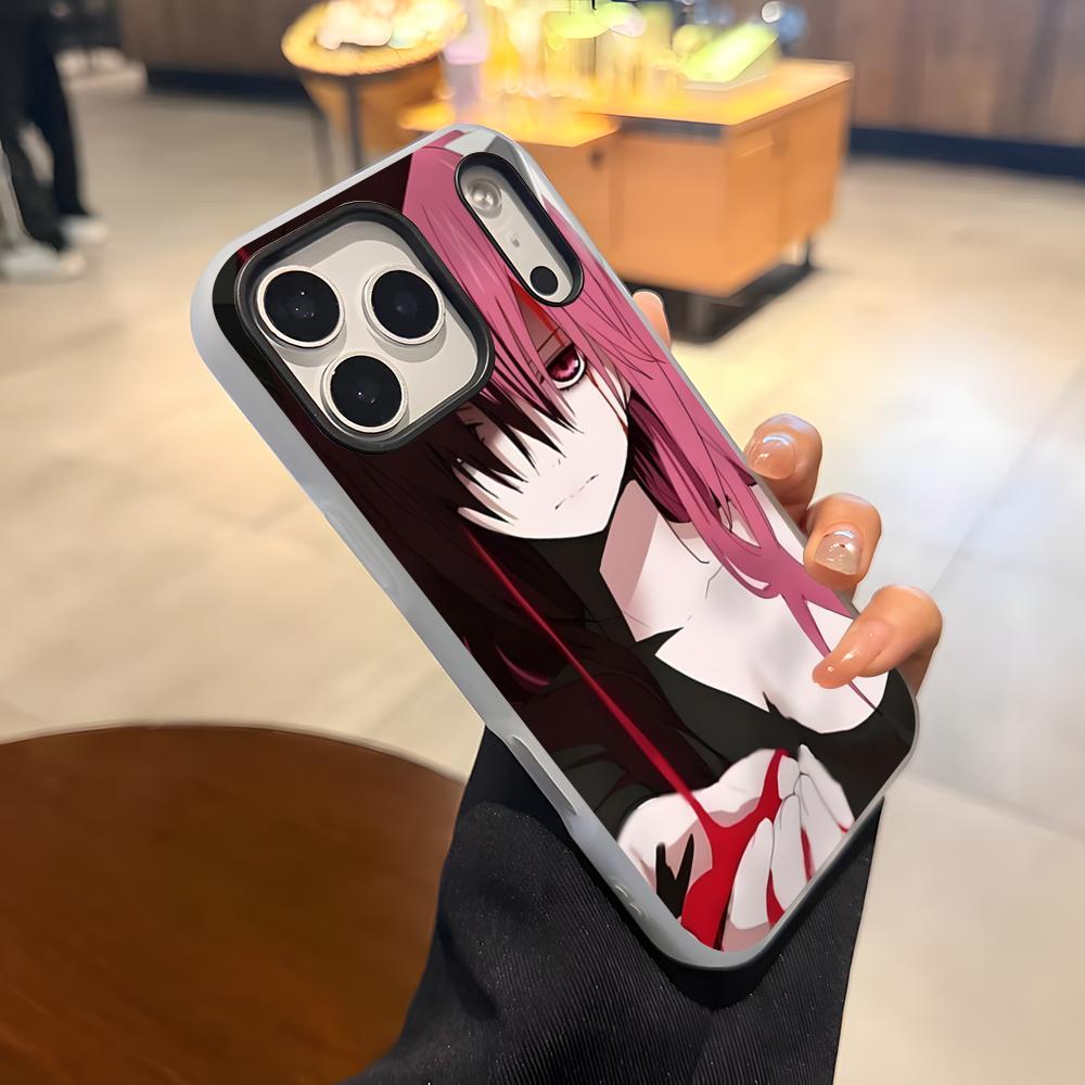 Elfen Lied Anime Phone Case For IPhone 17 Air 16 E 15 14 Plus 13 12 11 Pro Max Jelly 2 In 1 Protective Case