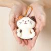 [FUKU FUKU NYANKO] Mascot Keychain, Plush Cat, Cute Gift, Character, Carabiner Included, 8cm Long, Go-Around Mascot, Fukufuku Nyanko, Happin's