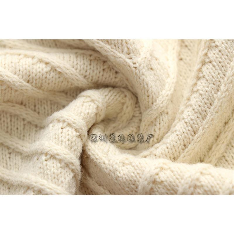 Women S Long Sleeve Crew Neck Knit Sweater Solid Color Casual Fall Winter