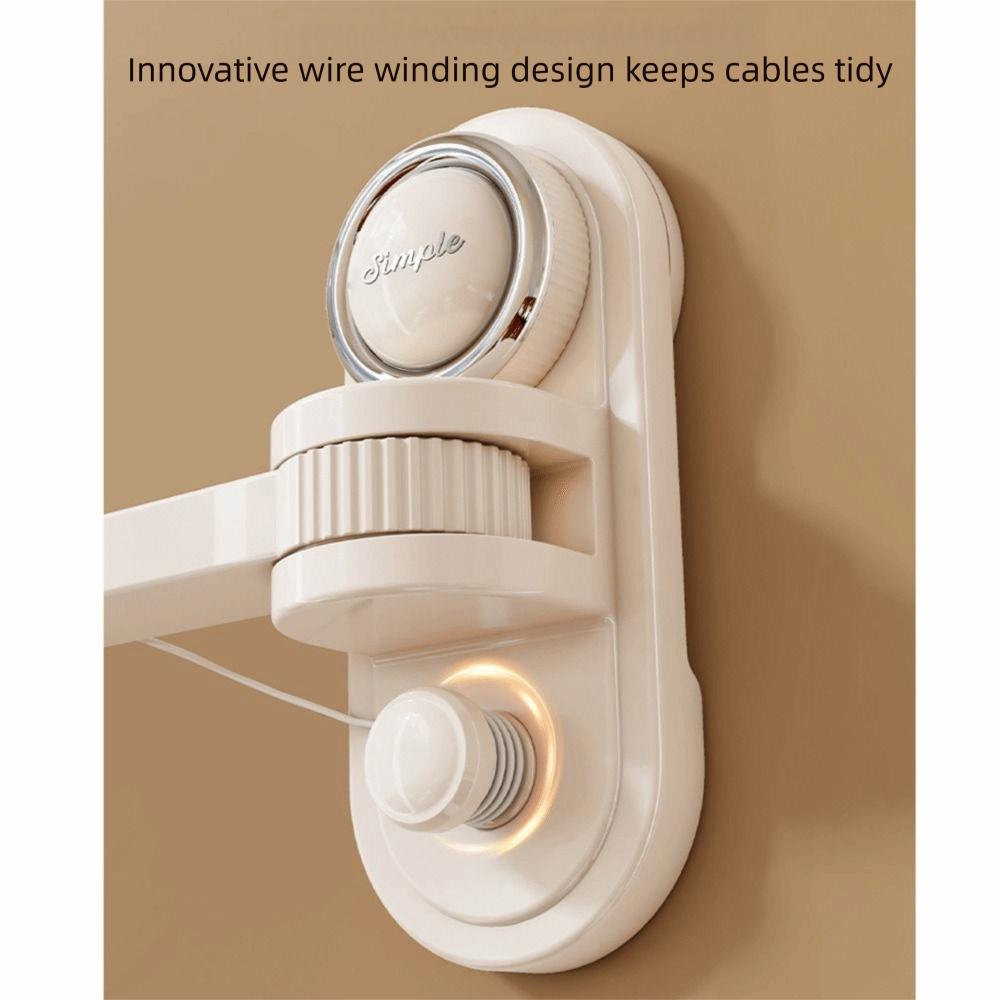 Rotating Suction Cup Camera Holder Wall-Mounted Punch-Free Wall Shelf Indoor Security
