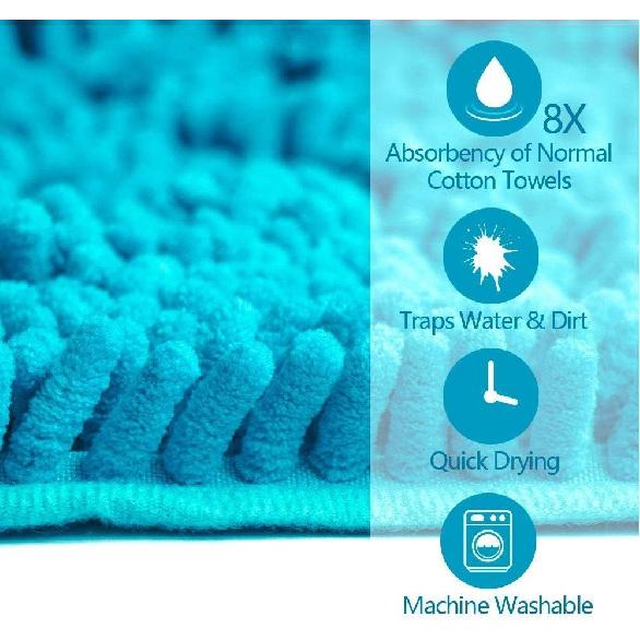 Dog Towel - Microfiber Super Shammy with Hand Pockets, Ultra Absorbent Quick Dry Pet Bath Towels for Small, Medium, Large Dogs and Cats (Large, 31''