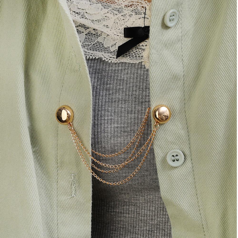 3pairs Sliver Magnetic Adjustable Trouser Legs Clips For Pants Pin Retractable Fixed Leg Pants Loose Button For Jeans Cardigan