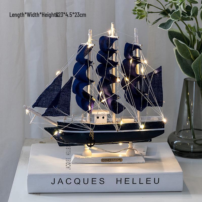 Sailboat Ornament: Creative Home Décor for Living Room, Wine Cabinet, Graduation Gift, or Office Desktop
