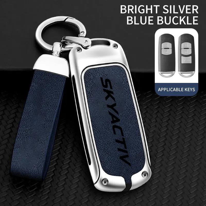Zinc Alloy Car Key Holder Skyactiv for Mazda 3 2 6 CX3 CX5 CX30 CX8 CX9 MX5 SKYACTIV Remote Protector Car Key Cover