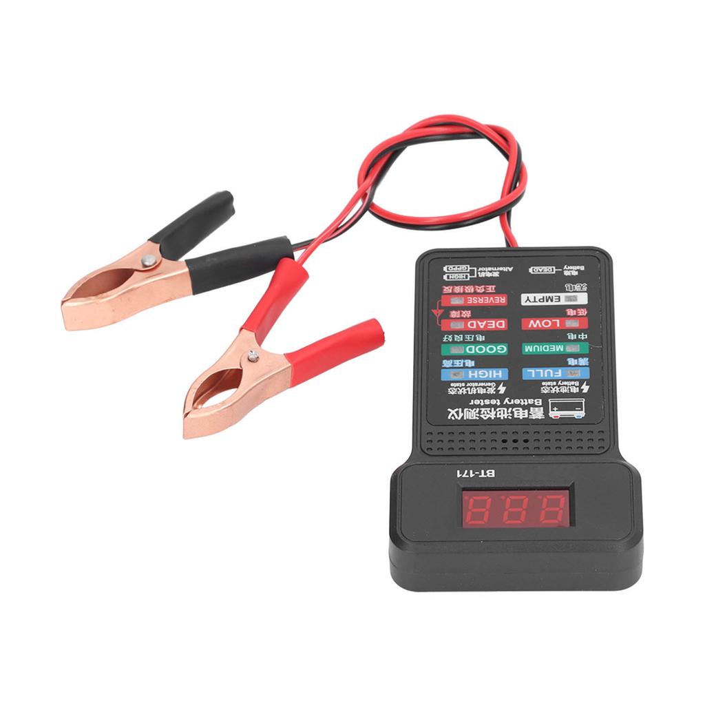 BT 171 Automotive Alternator Tester 12V Digital Auto Battery Analyzer for Truck Motorcycle SUV Boat