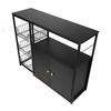 Kitchen Storage Cabinet Multifunctional Floor Standing Sideboard Cabinet Microwave Shelf Organizer