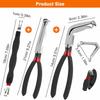 4Pcs Electrical Disconnect Pliers 37960, 60 Degree Electrical Connector Pliers 37980, Electrical Connector Separator 13120 With11 Terminal Removal