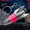 Car Static Eliminator Discharger Keychain Pendant Novel Rocket Design Wear-Resistant Portable Anti-Static Device for Car Metal Handles