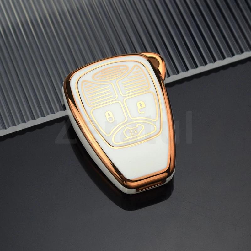 Car Key Case Cover For Jeep Compass Renegade Wrangler Patriot Liberty Grand Cherokee Chrysler 300 Pt Dodge Jcuv Caliber Nitro