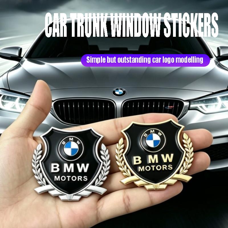 Metal Car Styling Decal Auto Emblem Rear Body Trunk Decorative Stickers For BMW X1 X2 X3 X5 X4 X6 X7 iX3 F20 F10 F07 E70 E46 E9