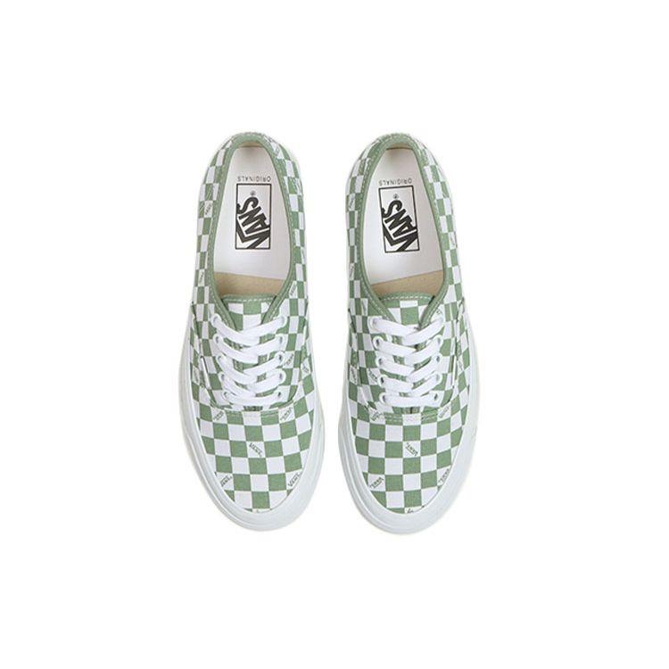 Vans OG Authentic LX Schachbrettmuster - Loden Unisex Sneaker Grün True-White VN0A5FBDLDN