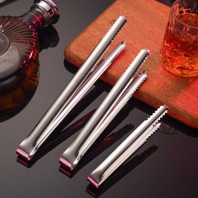 LONSAN 304 Stainless Steel Ice/Food Tongs